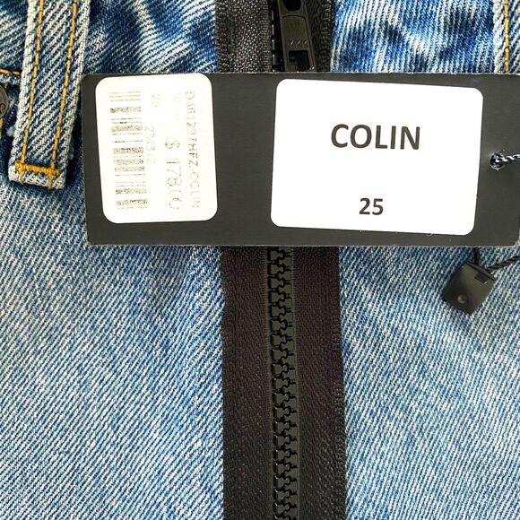 NWT Carmar Colin Half Zip Denim Mini Skirt Cotton Jean Womens  Sz 25 - Picture 4 of 11